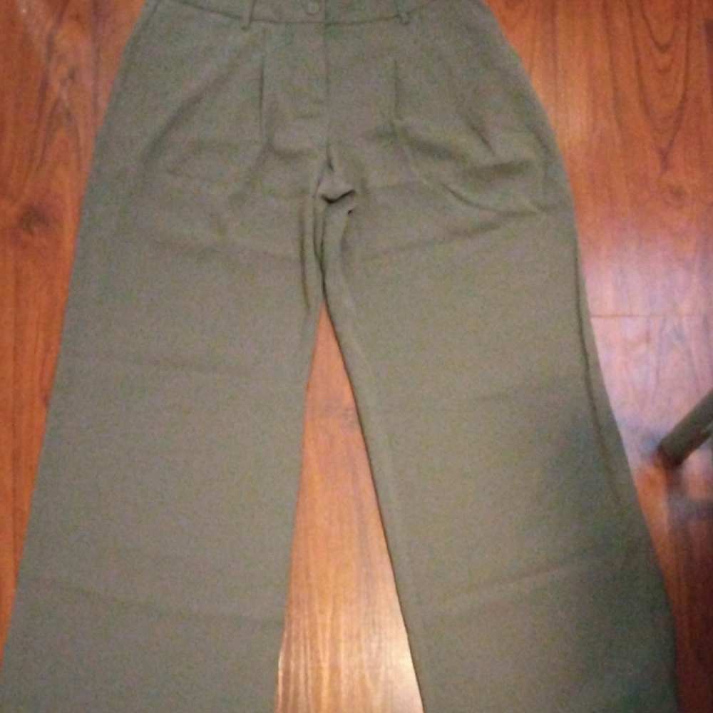 Forever 21 Khaki Wide-Leg Pants